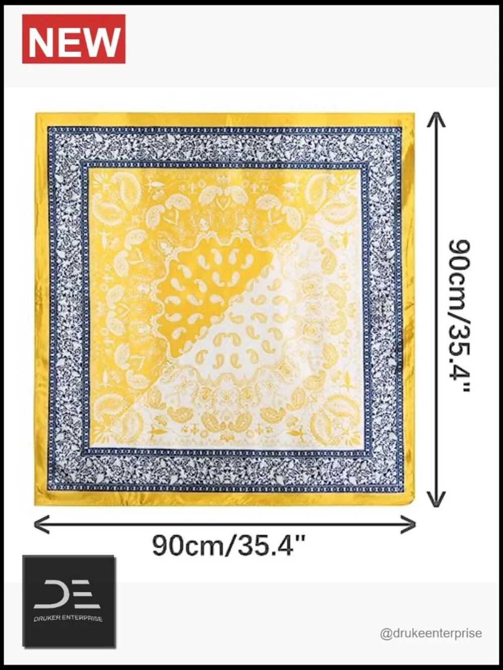 Large Satin Scarf 35